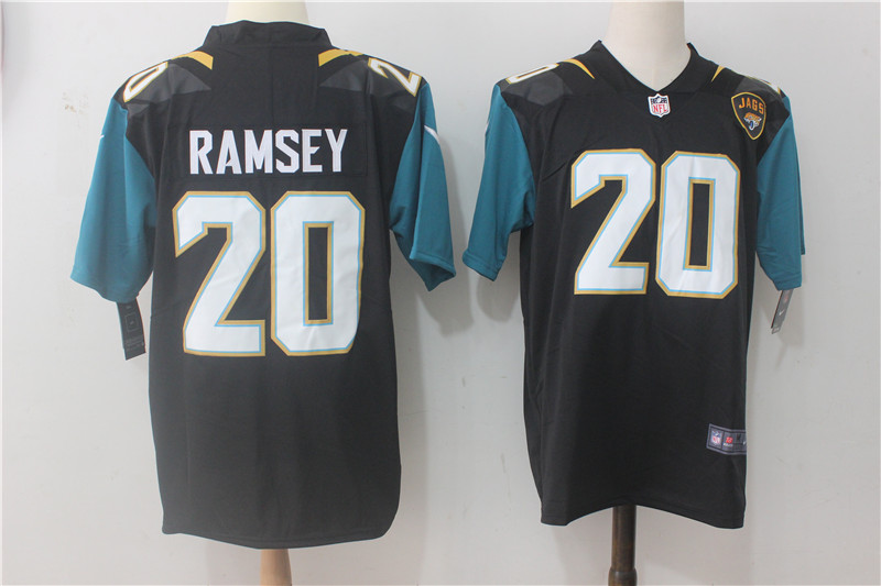 Men Jacksonville Jaguars #20 Ramsey Black Nike Vapor Untouchable Limited NFL Jerseys->->NFL Jersey